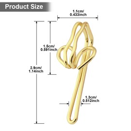 100 Pcs Brass Curtain Hooks - Stainless Steel Drapery Curtain Hooks, Heavy Duty Metal Curtain Hooks for Window,Door,Shower Curtain,Pencil Pleat Curtains