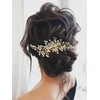 Unicra Peine de novia plateada para el pelo, accesorio para