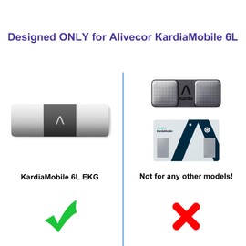 APDTEK Hard Carrying Case for KardiaMobile 6-Lead Personal EKG, Heart Monitor Case for Kardia Mobile 6L ECG, Clear (NOT for KardiaMobile 1L)