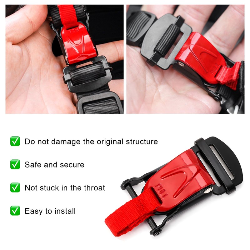 BWBWND Helmet Quick Release Buckle Kit, Motorcycle Helmet Ratcheted Buckle
