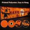 Happy Halloween Hanging Banner – 250cm Pumpkin and Bloody Handprint