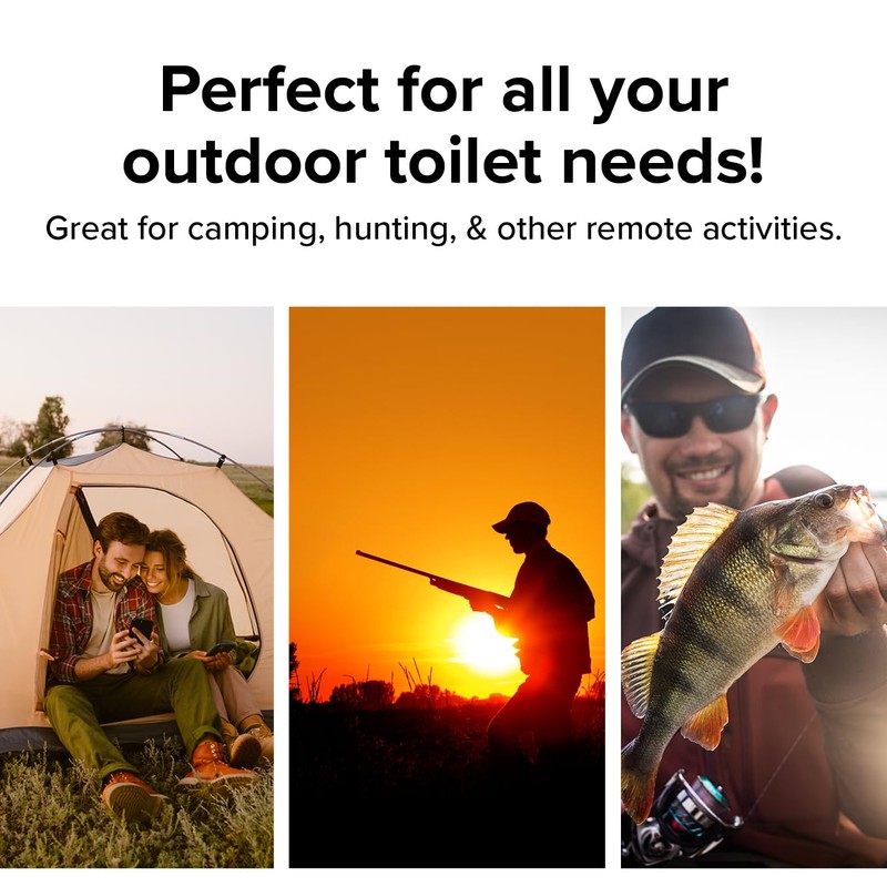 Camco Toilet Waste Bags - Features a Biodegradable Powder &