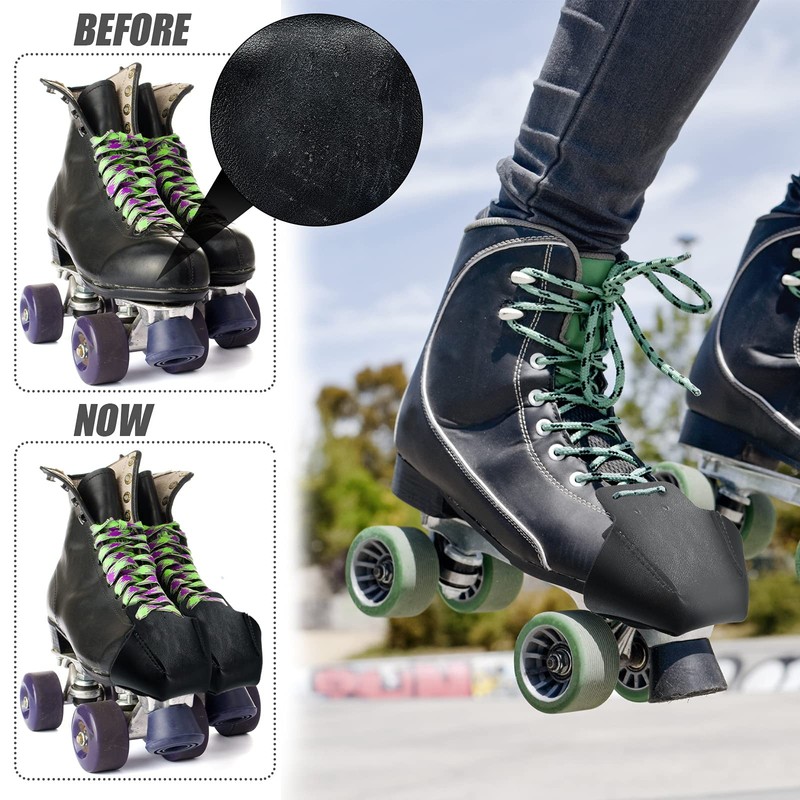 4 Pieces Toe Cap Guards Protectors Toe Caps Artificial Leather