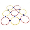 10PCS Kids Exercise Hoops Jumping Hopscotch Game Rings for Sensory