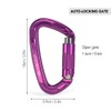 24KN Twist Locking Gate Carabiner Heavy Duty Auto Lock Carabiner
