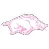 Craftique Arkansas Razorbacks Decal (Pink Running HOG-R Decal (3''4''12''), 3