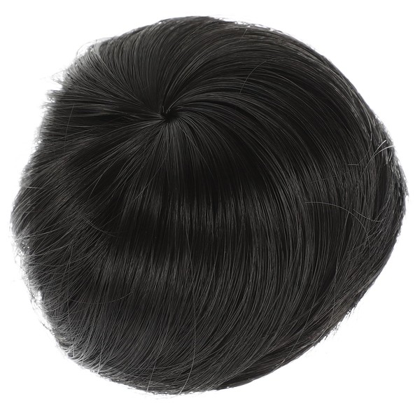 PACKOVE Synthetic Hair Bun Ring Set 2-Piece Chignon Wig Adjustable