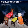 VIVAGLORY Rip Stop Dog Life Vest, Swimming Vest with Handle,