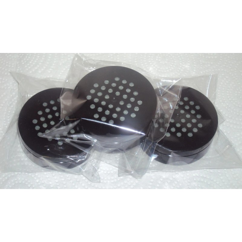 3 Black Round Cigar Humidor Humidifier