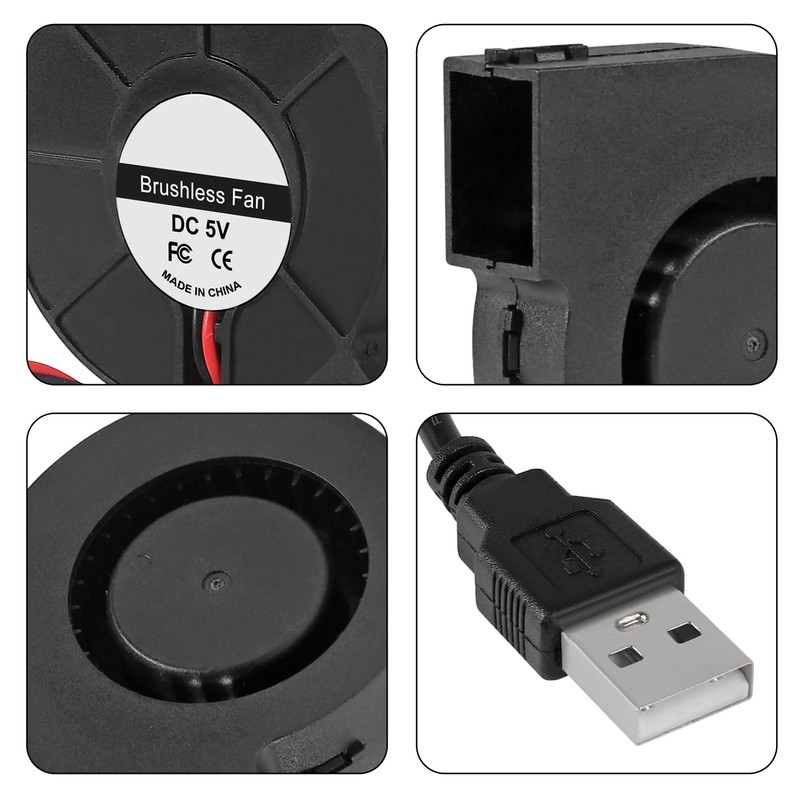 4pcs 60mm Cooling USB Blower 6015 5V USB 5V Fan