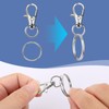 50 PCS in 25 Sets, Metal Swivel Lobster Claw Clasps,