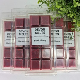 Devon Melts - Black Cherry - Highly Scented 100% Soy Wax Snapbar