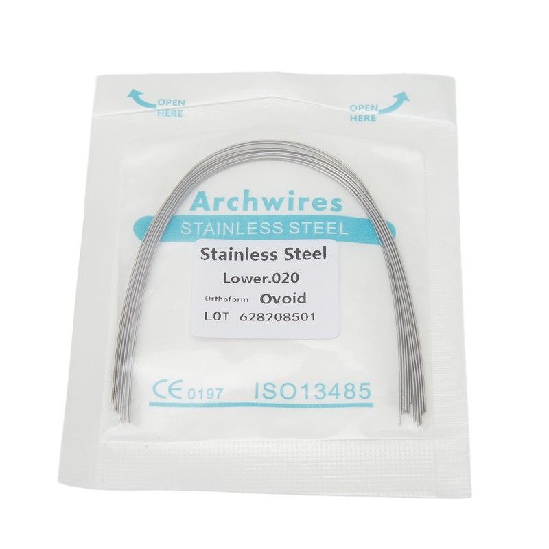 100pcs Dental Orthodontic Round Arch Wire Stainless Steel Ligature Wires