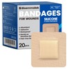 Large Waterproof Bandages 2x2 Silicone Foam Dressing for Sensitive Skin