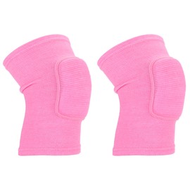 PATIKIL Large Protective Knee Pads, 2 Pcs Anti-Slip Padded Sponge Knee Brace Support Breathable Knee Sleeve for Dance Skating Football Basketball Volleyball Protector, Pink