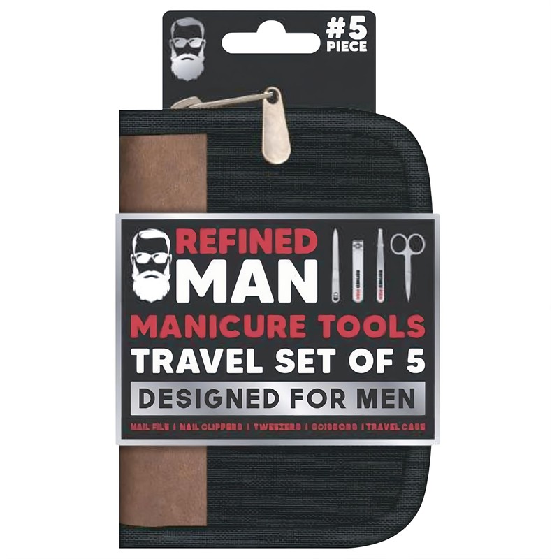 BLKSMITH Refined Man Manicure and Pedicure Kit Set of 5