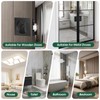 Pocket Door Lock, Matte Black Privacy Square Door Latch, DContemporary