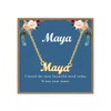 Ldurian Custom Name Necklace | Maya Name Pendant Necklace Gifts