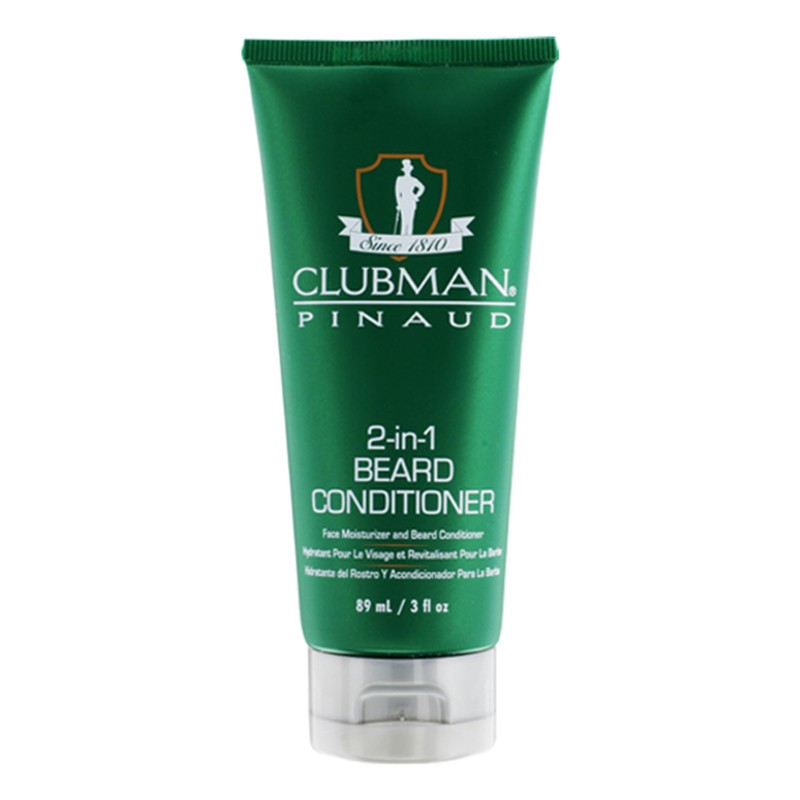 Clubman 2-in-1 Beard Conditioner and Face Moisturizer, 3 oz