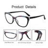 Hyyiyun 2 Pack Cat-eye Bifocal Reading Glasses Women With Spring