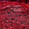 Italian Goth Floral Lightweight Apparel Fabric Sequin Designer Red By