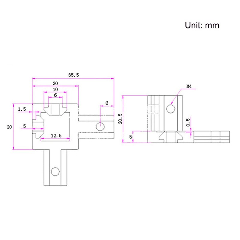 Befenybay 8PCS Black 3-Way End Corner Angle Connector with Screws