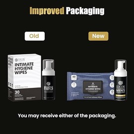 Combo de higiene íntima | Lavado íntimo para hombres 120 ml + Toallitas íntimas 30 sobres individuales Con extractos de árbol de té y neem Lavado espu
