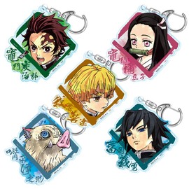 Demon no Blade Yoshiyoshi Tomioka Wet Color Series Acrylic Key Chain