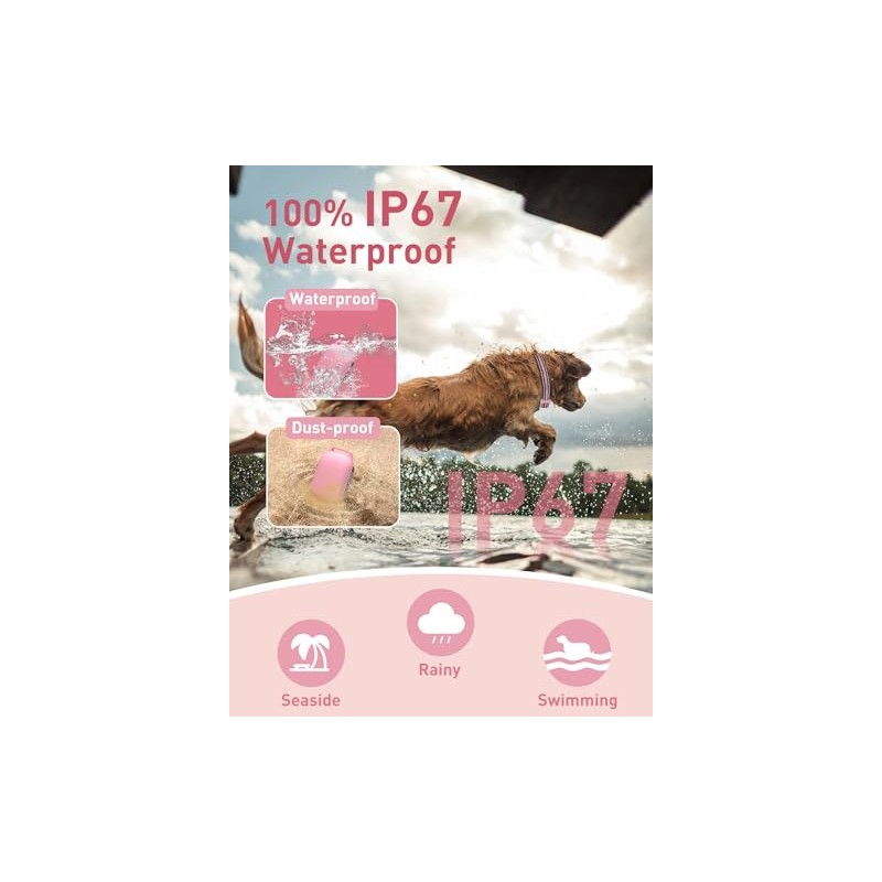 No Shock Dog Training Collar, Beep and Vibrating Dog Collar