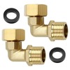 Brass Angle Screw Connection, Brass Double Nipple 3/4 Inch, 90