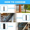 Sidasu 36" Corner Post for Cable Railing, L-Drilled Stainless Steel,