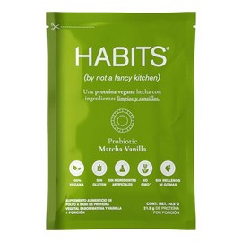 HABITS BY NOT A FANCY KITCHEN -16 Sobres - Protena Vegana en Polvo - 23.5 g de Protena Vegetal Por Porcin - KETO Friendly, Libre de Gluten, Sin...    