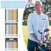 PLIGREAT 15 Pcs Golf Club Range Chart Card, 5.5x8.6 cm