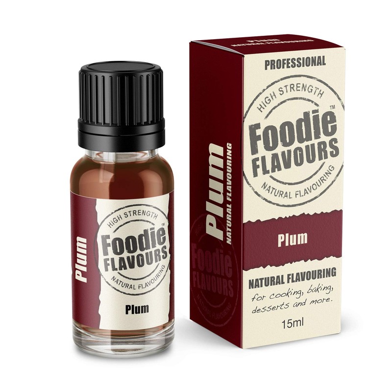 Foodie Flavours Plum Natural Flavouring, High Strength - 15ml