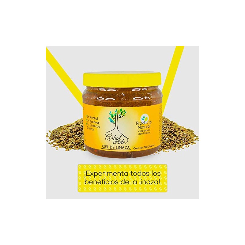 Arbol Verde Gel Fijador de Linaza Natural para cabello 500