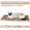 ALLGEAR 33"x13" Extra Large Cat Scratcher Lounge, Jumbo Corrugated Cardboard
