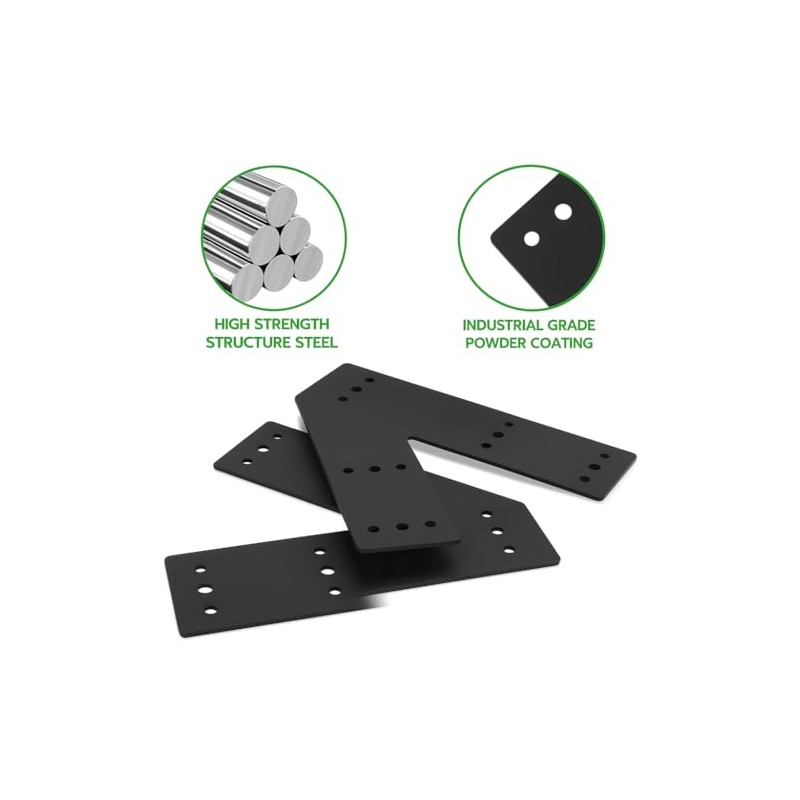 TROPTOLKY 45 Degree Angle Flat Bracket,Heavy Duty Steel Corner Brackets