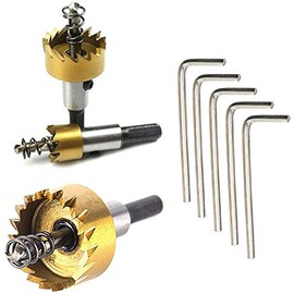 1 PCS Golden High Speed Steel Hole Cutters 12mm Hole Saw Drill Bit Tooth Cutter for Stainless Steel, Iron Sheet, Aluminum Alloy