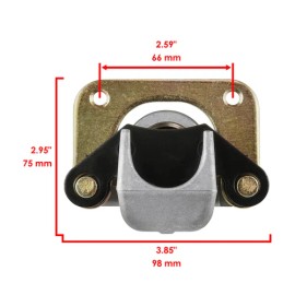 Caltric Rear Brake Caliper and Disc fits Polaris RZR S 800 EFI 2009 2010 2011 2012-2014