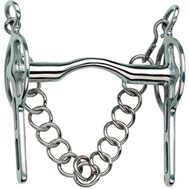 SPRENGER Gebiss Liverpoolkandare 16 mm (Edelstahl) mit Edelstahlringen, 13.5 cm, 16 mm