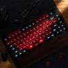 OHY XVX Black and Red Shine Through Keycaps for Mechanical