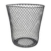 Essentials Wire Mesh Waste Basket (Black)