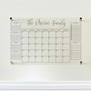 Large Clear Acrylic Monthly Calendar for wall | Dry-Erase Message
