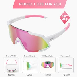 JOGVELO Children's Cycling Polarized Sunglasses UV400 Protection Youth Baseball Sunglasses for 8-14 Kids Boys Girls