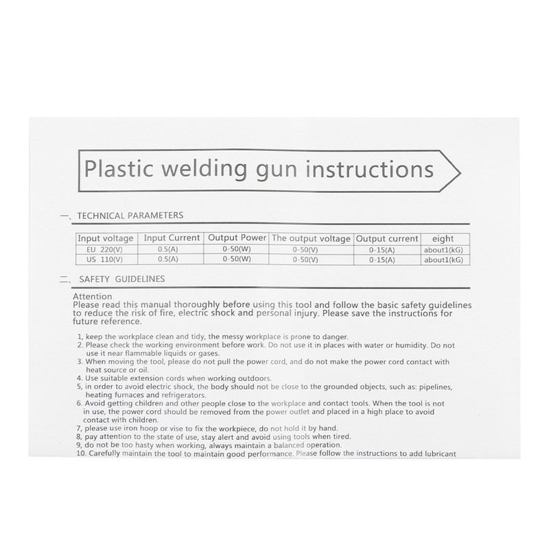 Professional Welding Gun Automotive Bumper Fairing Welding Tool Easy OperationBlue