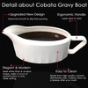 Cobata 24oz Large Capacity Gravy Boat - Upgrade Premium White