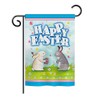 Happy Easter Bunnies Lovely Egg Garden House Flags Set Springtime