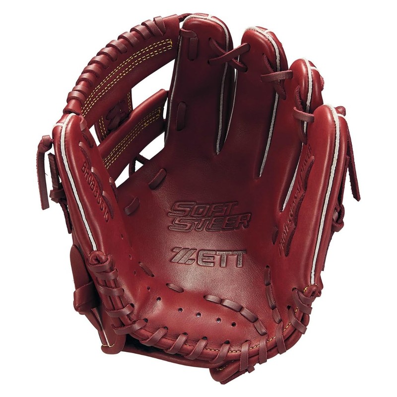 ZETT BRGB35510 Soft Steer All-Round Baseball Grab, Bordeaux Brown (4000),