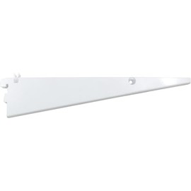 Stone Harbor Hardware Double Track Shelf Bracket for Wire Shelf, 12 Inches, White