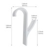 6 Pieces Bath Hook Holder Plastic Heated Towel Rail Radiator